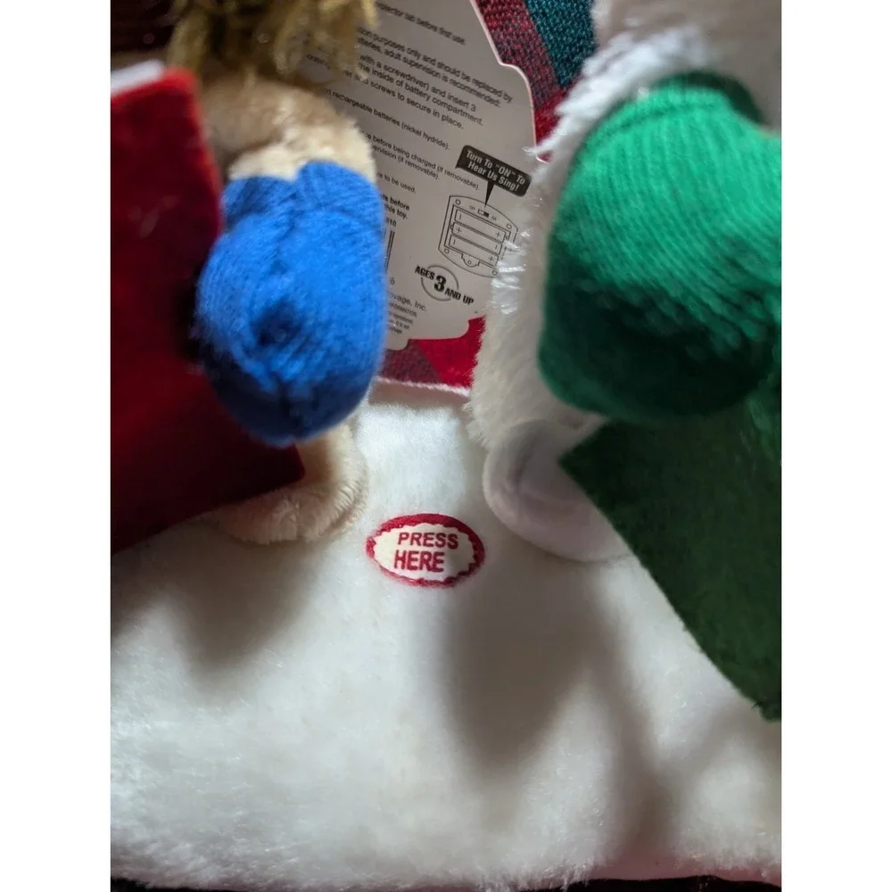 Christmas Singing Snow Pets Animated Musical Plush Dog‎ & Cat